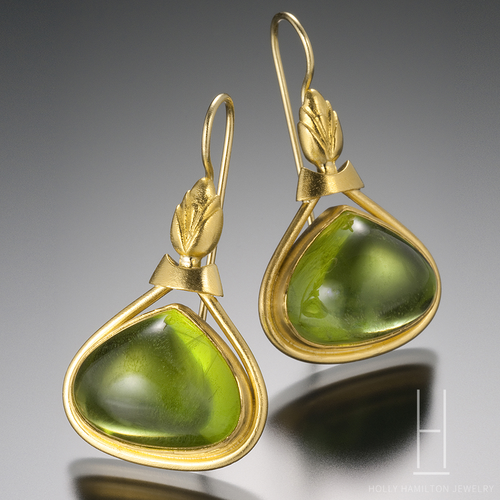 Green Peridot Cabochon Earrings Sold Holly Hamilton Jewelry Holly Hamilton Jewelry Peridot Earrings Copy