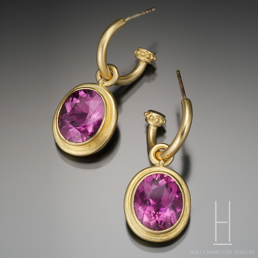 Pink Tourmaline Earrings Holly Hamilton Jewelry Pink Tourmaline Earrings